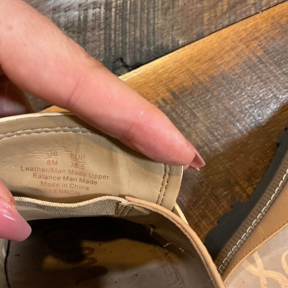 Sam Edelman Lennon Tan Two-Tone Horsebit Loafer Mules Women’s 8 | Chunky Slip-On - Picture 10 of 10